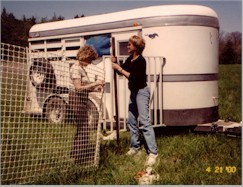 Margie & Patty setting up